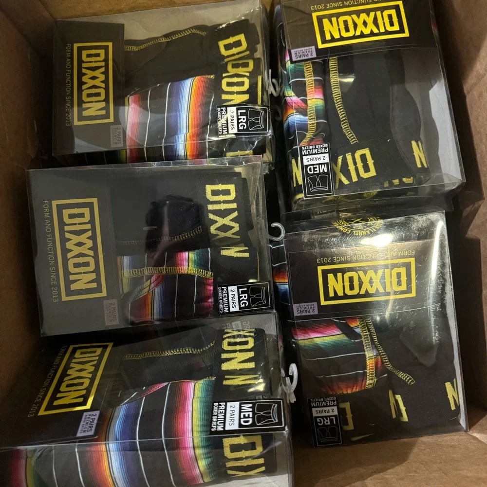 DIXXON Premium Boxer Brief 2 Pairs in Black Multicolor